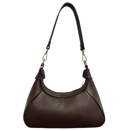 Modarno Borsetta a mano/tracolla BIBI in vera pelle 26x8x13cm