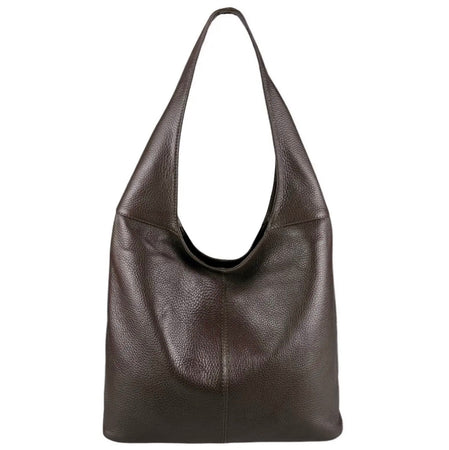 Modarno Borsa Hobo a spalla in Vera Pelle Dollaro Made In Italy 38x16x28 cm