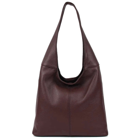 Modarno Borsa Hobo a spalla in Vera Pelle Dollaro Made In Italy 38x16x28 cm