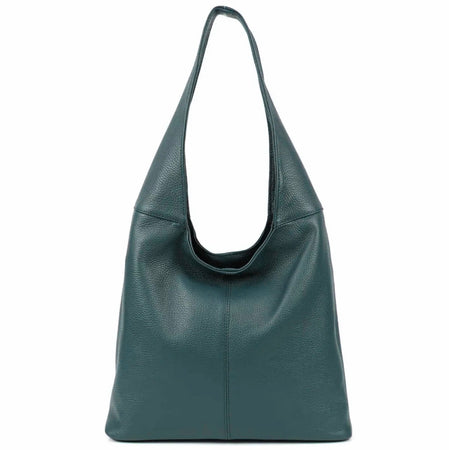 Modarno Borsa Hobo a spalla in Vera Pelle Dollaro Made In Italy 38x16x28 cm