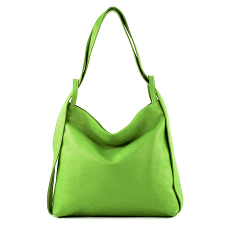 Modarno Shopper Zaino in Vera Pelle da donna 2in1