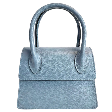 Modarno Borsetta donna trapezio in vera pelle dollaro 21x8x16 cm
