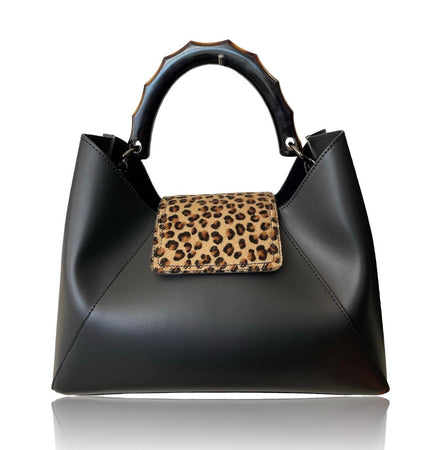 Modarno Borsa a mano in Pelle con pattina in Cavallino "Chloe"