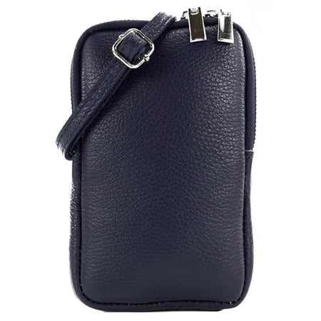 Modarno Piccola Borsa a Tracolla per Cellulare uomo e donna in Vera Pelle 11cm x 2cm x 18cm