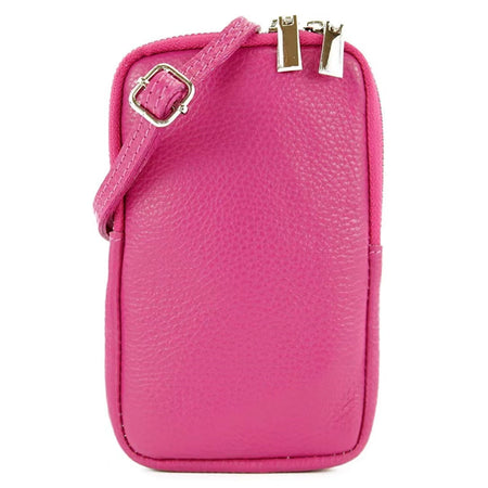Modarno Piccola Borsa a Tracolla per Cellulare uomo e donna in Vera Pelle 11cm x 2cm x 18cm