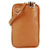 Modarno Piccola Borsa a Tracolla per Cellulare uomo e donna in Vera Pelle 11cm x 2cm x 18cm