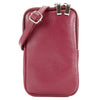 Modarno Piccola Borsa a Tracolla per Cellulare uomo e donna in Vera Pelle 11cm x 2cm x 18cm