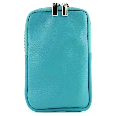 Modarno Piccola Borsa a Tracolla per Cellulare uomo e donna in Vera Pelle 11cm x 2cm x 18cm