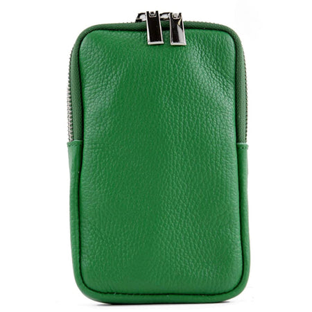 Modarno Piccola Borsa a Tracolla per Cellulare uomo e donna in Vera Pelle 11cm x 2cm x 18cm