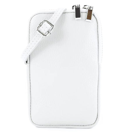 Modarno Piccola Borsa a Tracolla per Cellulare uomo e donna in Vera Pelle 11cm x 2cm x 18cm