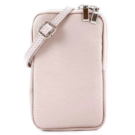 Modarno Piccola Borsa a Tracolla per Cellulare uomo e donna in Vera Pelle 11cm x 2cm x 18cm