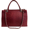 Modarno Borsa a mano da donna in vera pelle con tracolla 35x15x22 cm