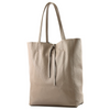 Modarno Shopper Bag a spalla in pelle con doppio manico, Shopper Large con tasca interna in pelle