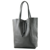 Modarno Shopper Bag a spalla in pelle con doppio manico, Shopper Large con tasca interna in pelle