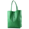 Modarno Shopper Bag a spalla in pelle con doppio manico, Shopper Large con tasca interna in pelle