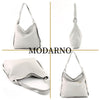 Modarno Shopper Zaino in Vera Pelle da donna 2in1