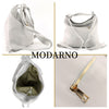 Modarno Shopper Zaino in Vera Pelle da donna 2in1