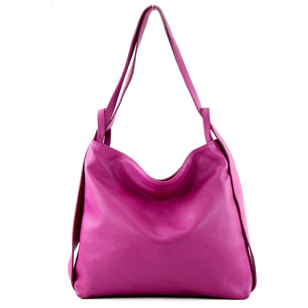Modarno Shopper Zaino in Vera Pelle da donna 2in1
