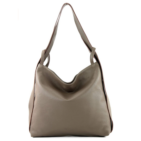 Modarno Shopper Zaino in Vera Pelle da donna 2in1