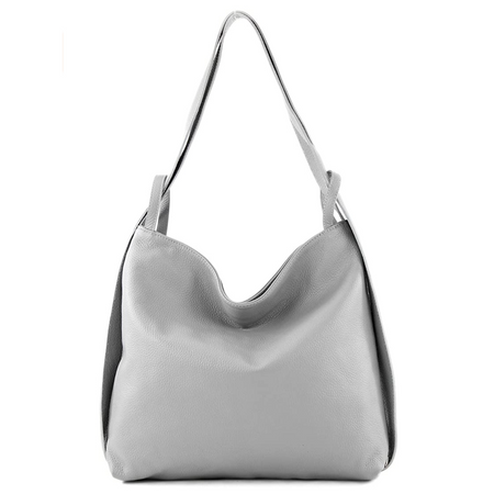 Modarno Shopper Zaino in Vera Pelle da donna 2in1