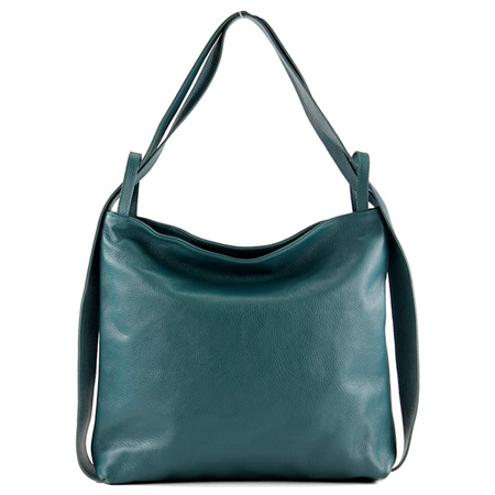 Modarno Shopper Zaino in Vera Pelle da donna 2in1