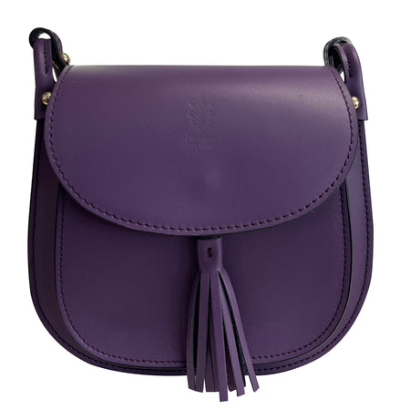 Modarno Borsa a Spalla Tracollina da Donna in Vera Pelle Made in Italy - 23x21x7