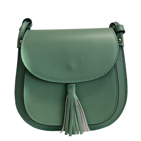 Modarno Borsa a Spalla Tracollina da Donna in Vera Pelle Made in Italy - 23x21x7