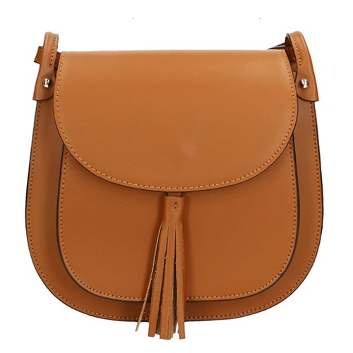 Modarno Borsa a Spalla Tracollina da Donna in Vera Pelle Made in Italy - 23x21x7