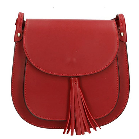 Modarno Borsa a Spalla Tracollina da Donna in Vera Pelle Made in Italy - 23x21x7
