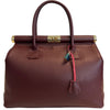 Modarno Handbag Borsa Donna a Mano Pelle con Tracolla Bauletto 35x28x16 cm