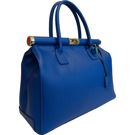 Modarno Handbag Borsa Donna a Mano Pelle con Tracolla Bauletto 35x28x16 cm