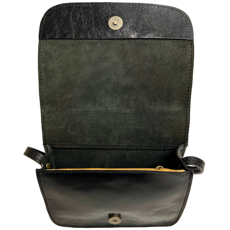 Modarno Borsa a Tracolla in Vera Pelle Conciata al Vegetale 20 x 7 x 15 cm