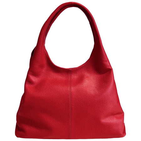Modarno Sacca da Donna in Pelle | Nero | Borsa a Spalla | Vera Pelle | Made in Italy | Modello Samona