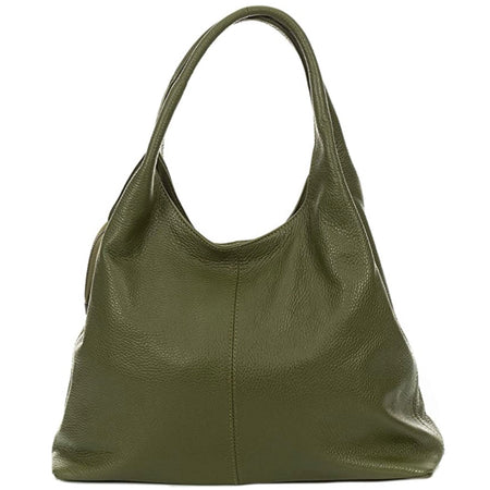 Modarno Sacca da Donna in Pelle | Nero | Borsa a Spalla | Vera Pelle | Made in Italy | Modello Samona