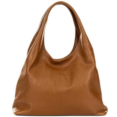 Modarno Sacca da Donna in Pelle | Nero | Borsa a Spalla | Vera Pelle | Made in Italy | Modello Samona
