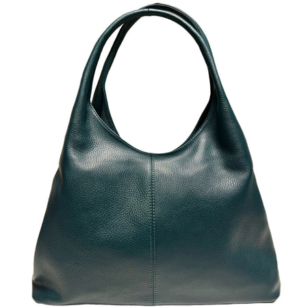 Modarno Sacca da Donna in Pelle | Nero | Borsa a Spalla | Vera Pelle | Made in Italy | Modello Samona