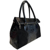 Modarno Borsa donna vera pelle scamosciato con manico dotato di tracolla rimovibile 38x14x25 cm