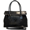 Modarno Borsa donna vera pelle scamosciato con manico dotato di tracolla rimovibile 38x14x25 cm