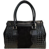 Modarno Borsa donna vera pelle scamosciato con manico dotato di tracolla rimovibile 38x14x25 cm