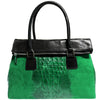 Modarno Borsa donna vera pelle scamosciato con manico dotato di tracolla rimovibile 38x14x25 cm