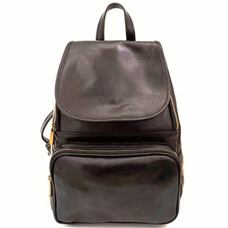 Modarno Zaino in Pelle Donna Fatto a Mano in Italia da Esperti Artigiani – Zaino Donna in Pelle Vera con Spallacci Regolabili e Tasca per Tablet – Zaino Morbido e Compatto