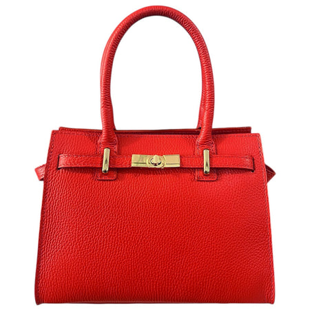 Modarno Borsa a mano e a tracolla "Gina"  in vera pelle 28x14x20cm