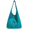 Modarno Borsa a tracolla da donna in pelle scamosciata pochette, borsa a tracolla, shopper, da donna, in vera pelle