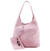 Modarno Borsa a tracolla da donna in pelle scamosciata pochette, borsa a tracolla, shopper, da donna, in vera pelle