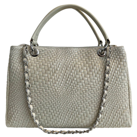 Modarno Borsa a mano da donna in vera pelle con tracolla 35x15x22 cm