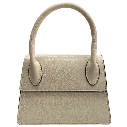 Modarno Borsetta donna trapezio in vera pelle dollaro 21x8x16 cm