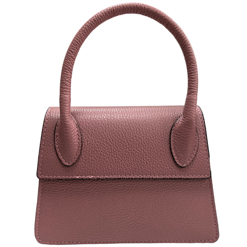 Modarno Borsetta donna trapezio in vera pelle dollaro 21x8x16 cm