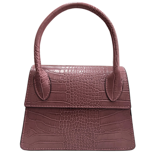 Modarno Borsetta donna trapezio in vera pelle dollaro 21x8x16 cm