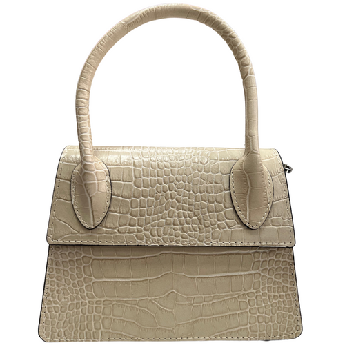 Modarno Borsetta donna trapezio in vera pelle dollaro 21x8x16 cm