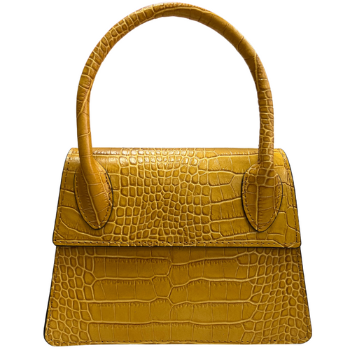 Modarno Borsetta donna trapezio in vera pelle dollaro 21x8x16 cm